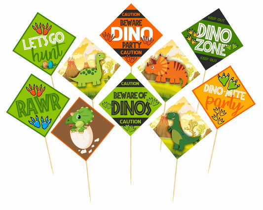 Dinosaur Theme Birthday Photo Booth Party Props Theme Birthday Party Decoration, Birthday Photo Booth Party Item for Adults and Kids