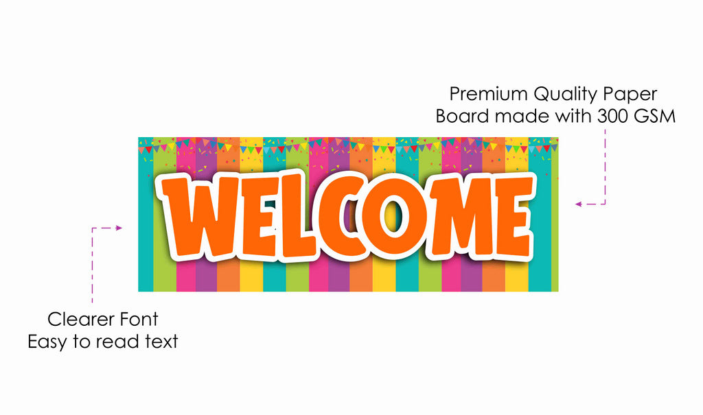 5th Birthday Welcome Board Welcome to My Birthday Party Board for Door Party Hall Entrance Decoration Party Item for Indoor and Outdoor 2.3 feet