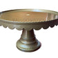 Gold Round Cake Stand Plastic Cake Decorating Stand Dessert Stand 13 Inches