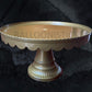 Gold Round Cake Stand Plastic Cake Decorating Stand Dessert Stand 13 Inches