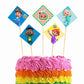 Cocomelon Theme Cake Topper Pack of 10 Nos for Birthday Cake Decoration Theme Party Item For Boys Girls Adults Birthday Theme Decor