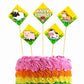 Farm Theme Cake Topper Pack of 10 Nos for Birthday Cake Decoration Theme Party Item For Boys Girls Adults Birthday Theme Decor