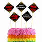 Retirement Cake Topper Pack of 10 Nos for Cake Decoration Theme Party Item