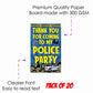 Police theme Return Gifts Thank You Tags Thank u Cards for Gifts 20 Nos Cards and Glue Dots