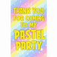 Pastel Colors theme Return Gifts Thank You Tags Thank u Cards for Gifts 20 Nos Cards and Glue Dots