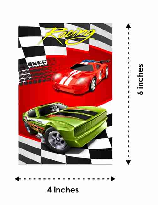 Sports Car Theme Children's Birthday Party Invitations Cards with Envelopes - Kids Birthday Party Invitations for Boys or Girls,- Invitation Cards (Pack of 10)