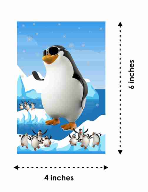 Penguin Theme Children's Birthday Party Invitations Cards with Envelopes - Kids Birthday Party Invitations for Boys or Girls,- Invitation Cards (Pack of 10)