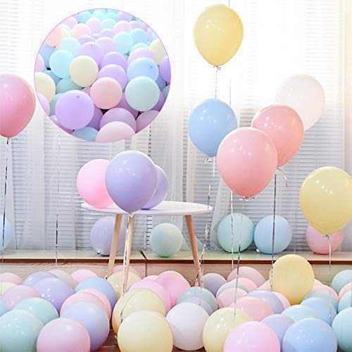 Multicolor Pastel Balloon Pack of 25 for birthday decoration, Anniversary Weddings Engagement, Baby Shower, New Year decoration, Theme Party balloons