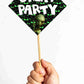 Aliens Birthday Photo Booth Party Props Theme Birthday Party Decoration, Birthday Photo Booth Party Item for Adults and Kids