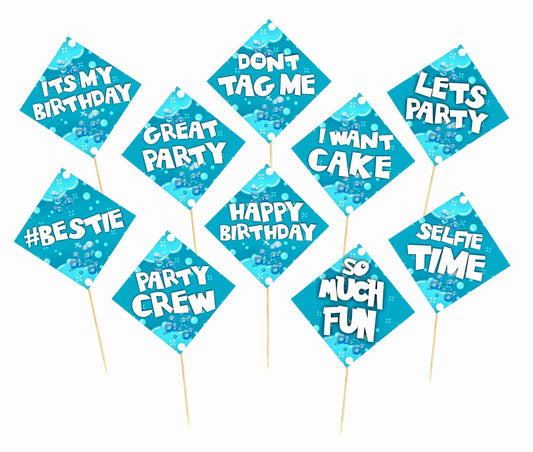 Bubbles Birthday Photo Booth Party Props Theme Birthday Party Decoration, Birthday Photo Booth Party Item for Adults and Kids