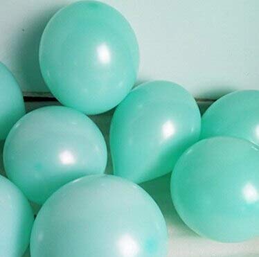 Turquoise Green Pastel Balloon Pack of 25 for birthday decoration, Anniversary Weddings Engagement, Baby Shower, New Year decoration, Theme Party balloons