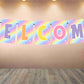 Pastel Colors Welcome Banner for Party Entrance Home Welcoming Birthday Decoration Party Item