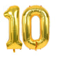 Number 10 Gold Foil Balloon 16 Inches