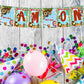 Masha Bear Theme I Am One 1st Birthday Banner for Photo Shoot Backdrop and Theme Party