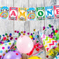 Baby Bus Theme I Am One 1st Birthday Banner for Photo Shoot Backdrop and Theme Party