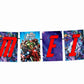 Superhero Theme I Am Eight 8th Birthday Banner for Photo Shoot Backdrop and Theme Party