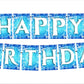 Frozen Theme Happy Birthday Decoration Hanging and Banner for Photo Shoot Backdrop and Theme Party