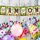 Jungle Theme I Am One 1st Birthday Banner for Photo Shoot Backdrop and Theme Party