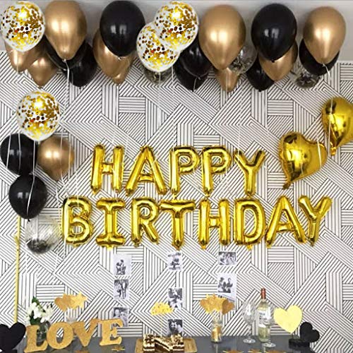 Happy 8th Birthday Foil Balloon Combo Party Decoration for Anniversary Celebration 16 Inches