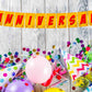 1st Happy Anniversary Banner Anniversary Decoration Backdrop Photo Shoot Party Item
