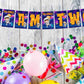 Space Theme I Am Two 2nd Birthday Banner for Photo Shoot Backdrop and Theme Party