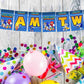 Sonic the Hedgehog I Am Two 2nd Birthday Banner for Photo Shoot Backdrop and Theme Party