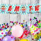 Haagemaru Theme I Am Two 2nd Birthday Banner for Photo Shoot Backdrop and Theme Party