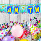 Baby Shark Theme I Am Two 2nd Birthday Banner for Photo Shoot Backdrop and Theme Party