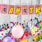 Ninja Hattori Theme I Am Two 2nd Birthday Banner for Photo Shoot Backdrop and Theme Party