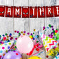 Spider Theme I Am Three 3rd Birthday Banner for Photo Shoot Backdrop and Theme Party