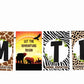 African Safari Theme I Am Three 3rd Birthday Banner for Photo Shoot Backdrop and Theme Party