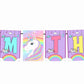 Unicorn Theme I Am Three 3rd Birthday Banner for Photo Shoot Backdrop and Theme Party