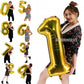 Number 5 Gold Foil Balloon 40 Inches