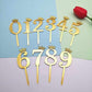 Number 30 Golden Acrylic Shiny Cake Topper | for Wedding Anniversary Bridal Shower Bachelorette Party or Theme Parties | Birthday Cake Supplies Decorations