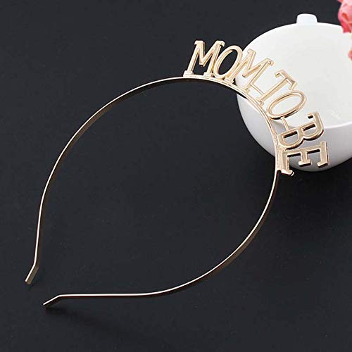Gold Mom to Be Hairband Gold Plated Mom to be Baby Shower Tiara Gifts