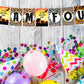 African Safari Theme I Am Four 4th Birthday Banner for Photo Shoot Backdrop and Theme Party