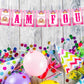 Princess Theme I Am Four 4th Birthday Banner for Photo Shoot Backdrop and Theme Party