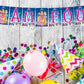 Castle Princess Theme I Am Four 4th Birthday Banner for Photo Shoot Backdrop and Theme Party