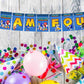 Sonic the Hedgehog I Am Four 4th Birthday Banner for Photo Shoot Backdrop and Theme Party