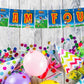 Oggy and Cockroaches Theme I Am Four 4th Birthday Banner for Photo Shoot Backdrop and Theme Party