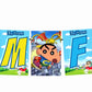 Shinchan Theme I Am Four 4th Birthday Banner for Photo Shoot Backdrop and Theme Party