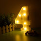 Number 4 LED Marquee Light Sign for Birthday Party Family Wedding Decor Walls Hanging