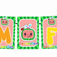 Cocomelon Theme I Am Four 4th Birthday Banner for Photo Shoot Backdrop and Theme Party