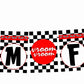 Racing Theme I Am Four 4th Birthday Banner for Photo Shoot Backdrop and Theme Party