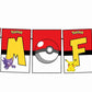 Pokemon I Am Four 4th Birthday Banner for Photo Shoot Backdrop and Theme Party