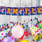 Space Theme I Am Five 5th Birthday Banner for Photo Shoot Backdrop and Theme Party