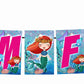Mermaid Theme I Am Five 5th Birthday Banner for Photo Shoot Backdrop and Theme Party