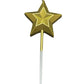 4D Star Shape Gold Candle Metallic Cake Cupcake Candles for Birthday, Wedding Party and Cake Decoration Pack of 1