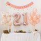 Number 4 Rose Gold Foil Balloon 40 Inches