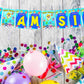 Baby Shark Theme I Am Six 6th Birthday Banner for Photo Shoot Backdrop and Theme Party